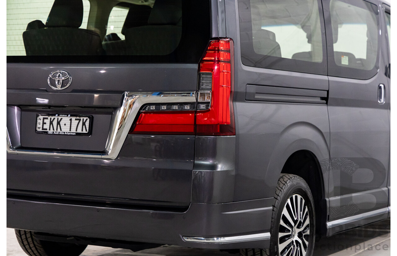 12/2019 Toyota Granvia (RWD) GDH303R 4d Wagon Graphite Metallic Turbo Diesel 2.8L - 6 Seater