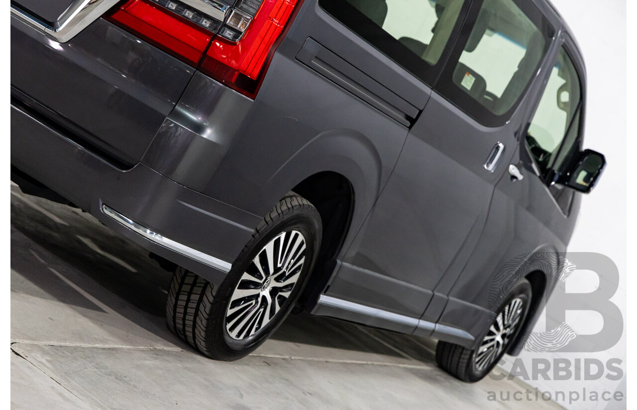 12/2019 Toyota Granvia (RWD) GDH303R 4d Wagon Graphite Metallic Turbo Diesel 2.8L - 6 Seater