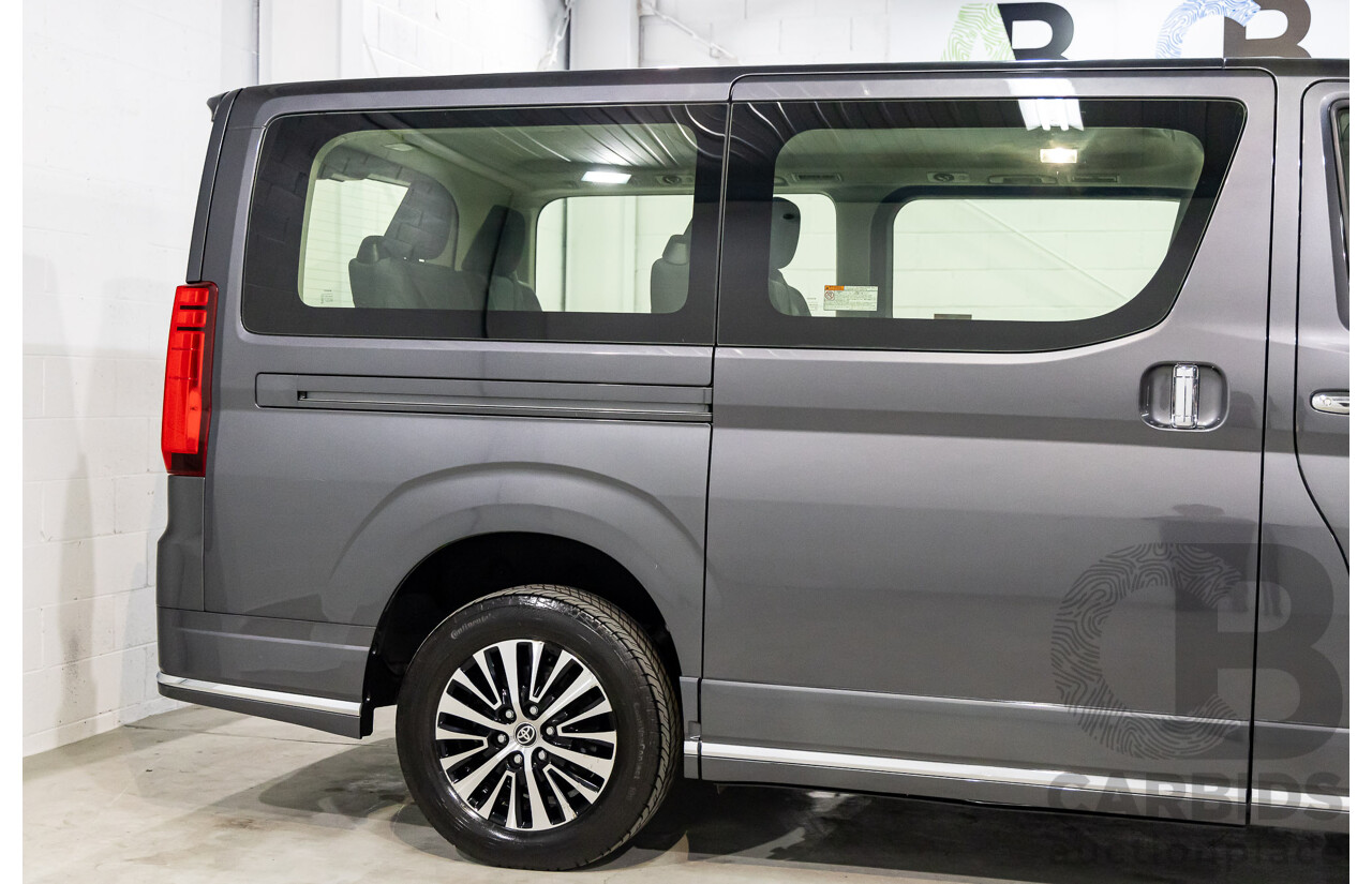 12/2019 Toyota Granvia (RWD) GDH303R 4d Wagon Graphite Metallic Turbo Diesel 2.8L - 6 Seater