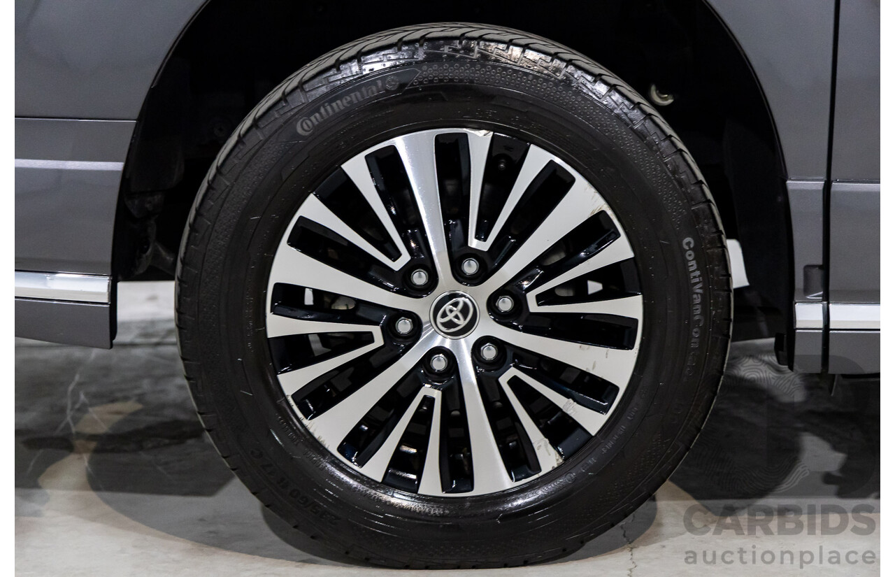 12/2019 Toyota Granvia (RWD) GDH303R 4d Wagon Graphite Metallic Turbo Diesel 2.8L - 6 Seater