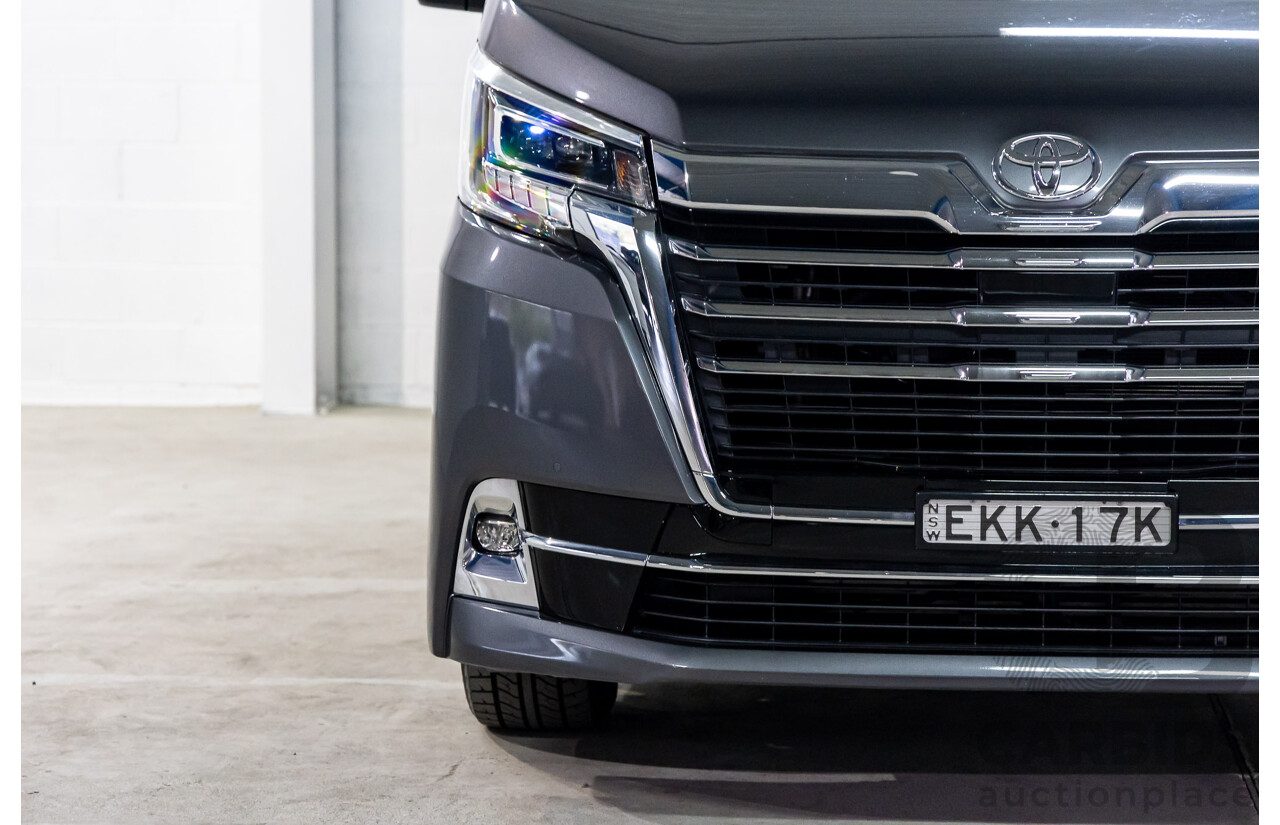12/2019 Toyota Granvia (RWD) GDH303R 4d Wagon Graphite Metallic Turbo Diesel 2.8L - 6 Seater