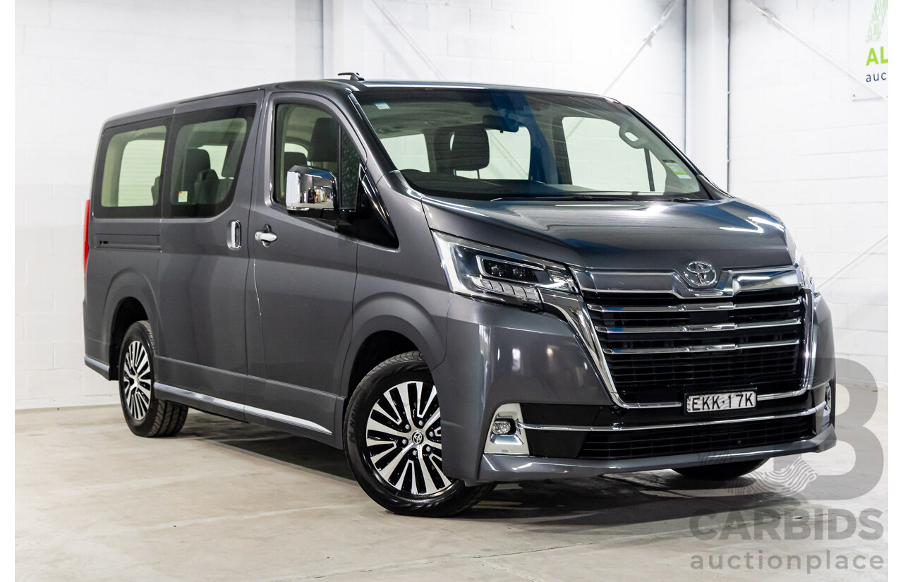 12/2019 Toyota Granvia (RWD) GDH303R 4d Wagon Graphite Metallic Turbo Diesel 2.8L - 6 Seater