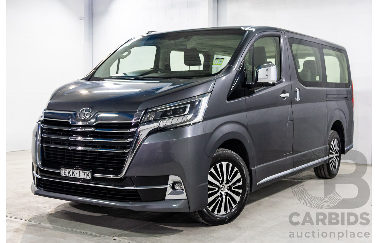 12/2019 Toyota Granvia (RWD) GDH303R 4d Wagon Graphite Metallic Turbo Diesel 2.8L - 6 Seater