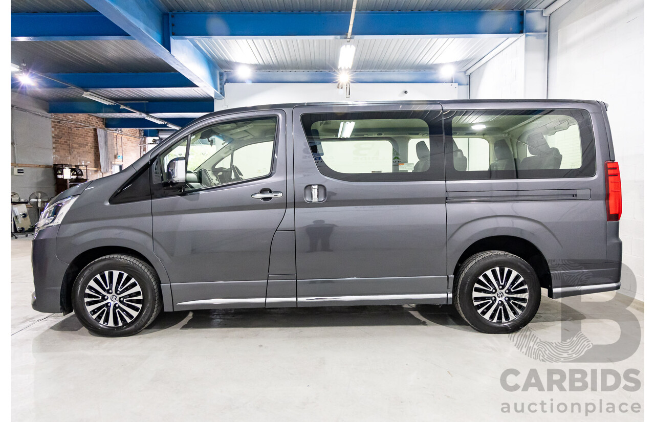 12/2019 Toyota Granvia (RWD) GDH303R 4d Wagon Graphite Metallic Turbo Diesel 2.8L - 6 Seater