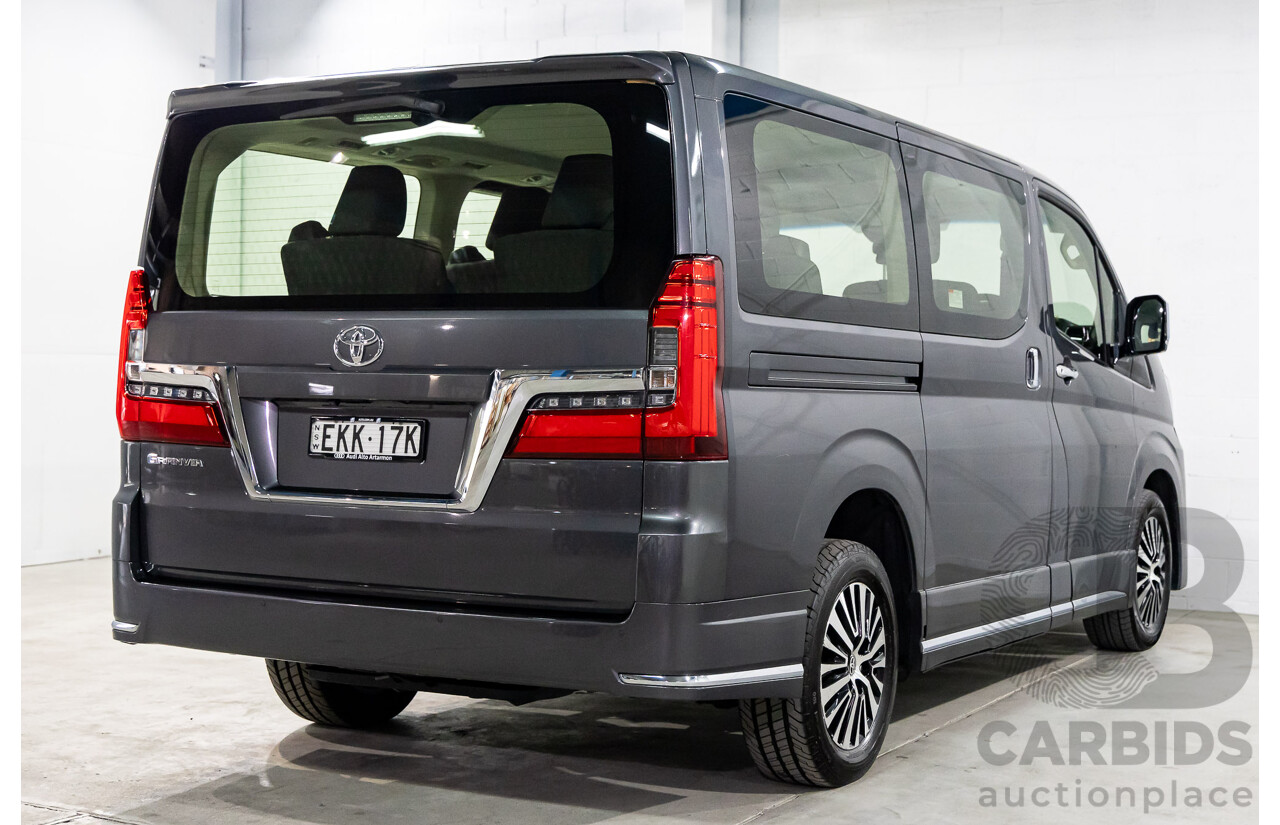 12/2019 Toyota Granvia (RWD) GDH303R 4d Wagon Graphite Metallic Turbo Diesel 2.8L - 6 Seater