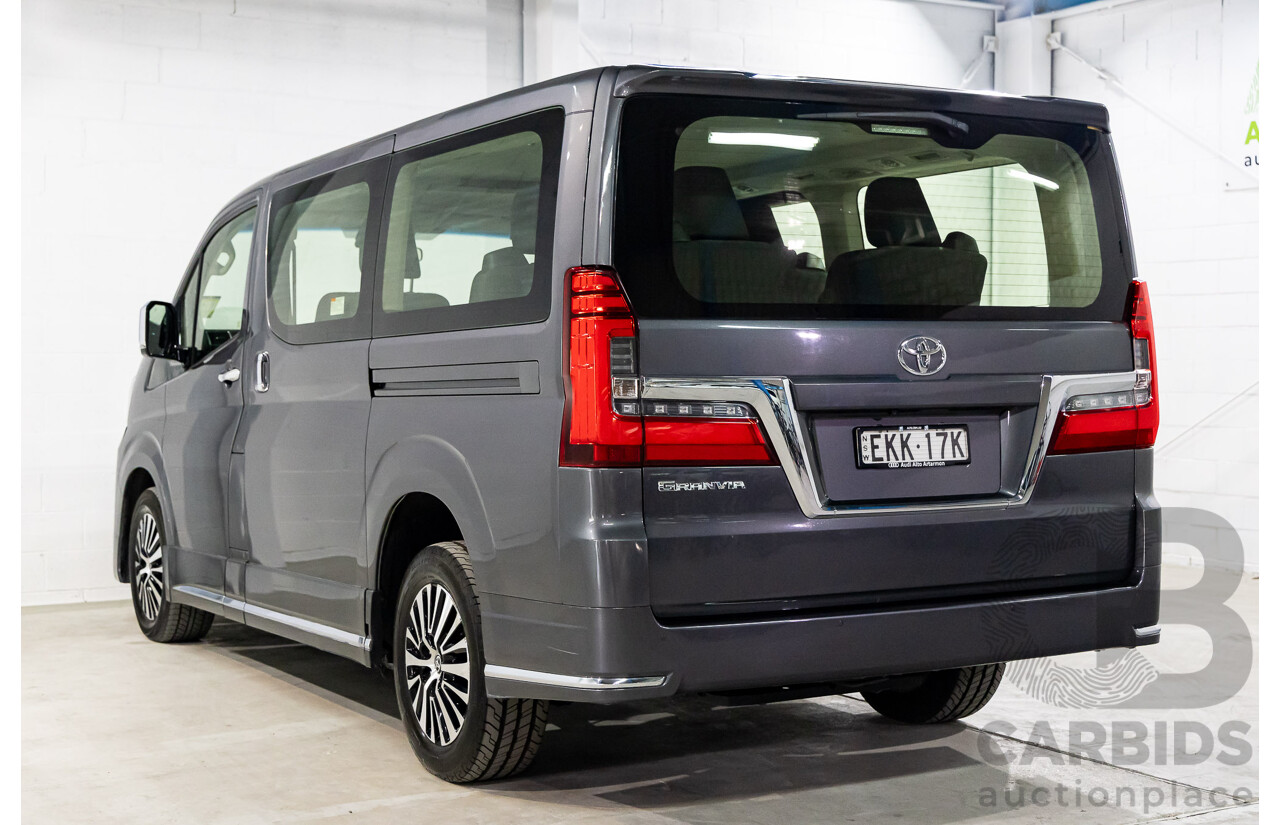 12/2019 Toyota Granvia (RWD) GDH303R 4d Wagon Graphite Metallic Turbo Diesel 2.8L - 6 Seater