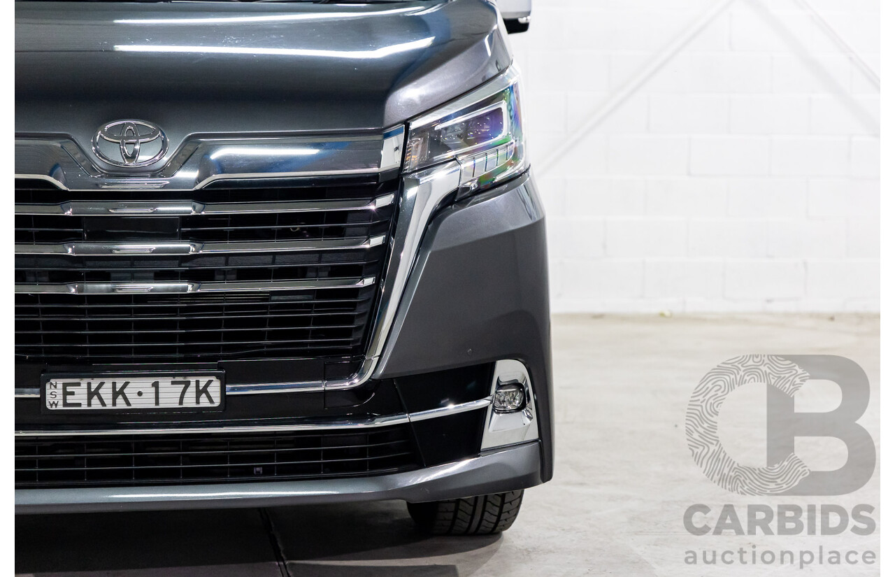 12/2019 Toyota Granvia (RWD) GDH303R 4d Wagon Graphite Metallic Turbo Diesel 2.8L - 6 Seater