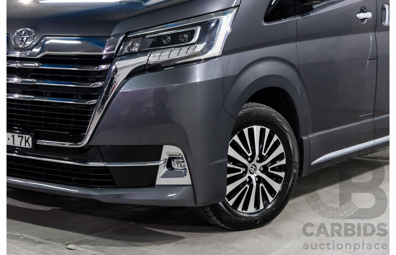 12/2019 Toyota Granvia (RWD) GDH303R 4d Wagon Graphite Metallic Turbo Diesel 2.8L - 6 Seater
