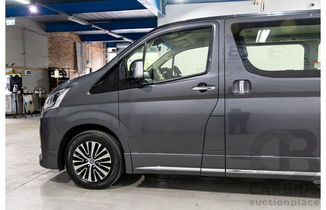 12/2019 Toyota Granvia (RWD) GDH303R 4d Wagon Graphite Metallic Turbo Diesel 2.8L - 6 Seater