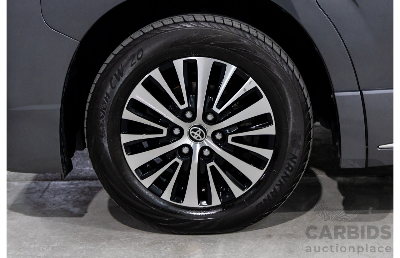 12/2019 Toyota Granvia (RWD) GDH303R 4d Wagon Graphite Metallic Turbo Diesel 2.8L - 6 Seater