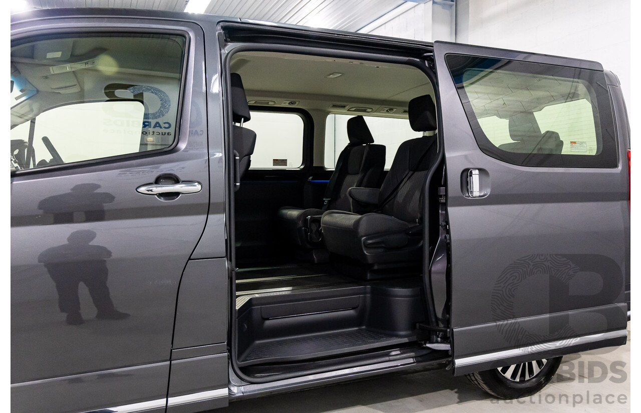 12/2019 Toyota Granvia (RWD) GDH303R 4d Wagon Graphite Metallic Turbo Diesel 2.8L - 6 Seater