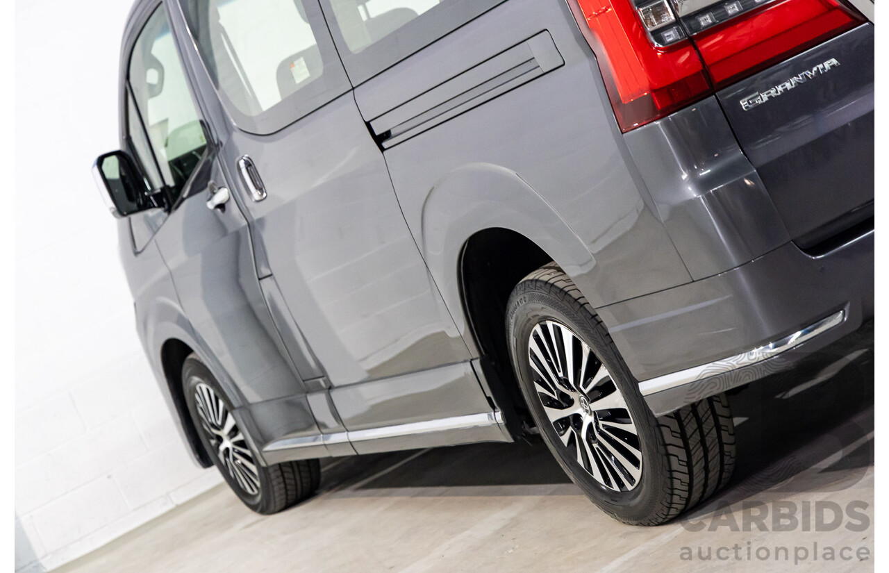 12/2019 Toyota Granvia (RWD) GDH303R 4d Wagon Graphite Metallic Turbo Diesel 2.8L - 6 Seater