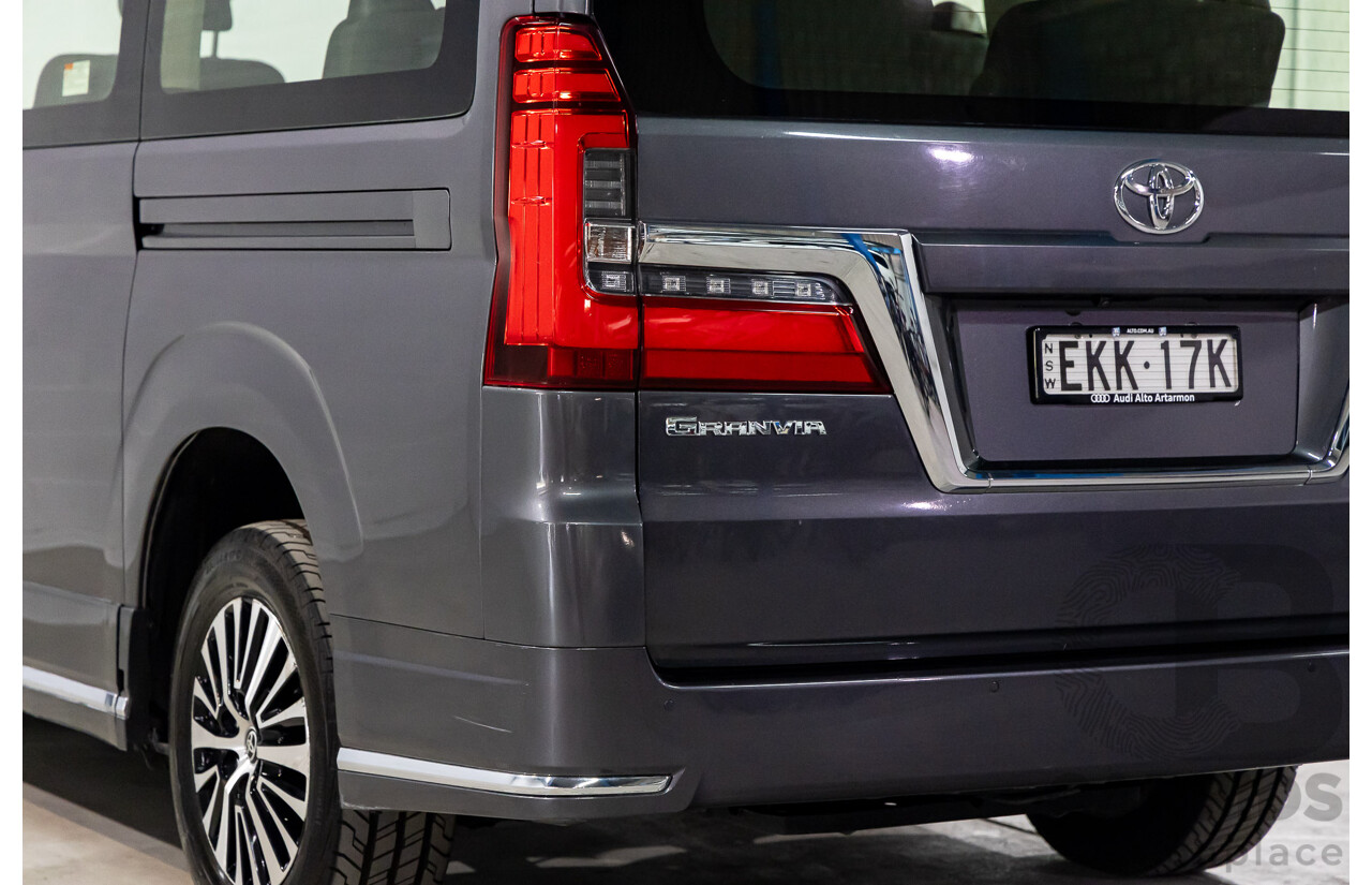 12/2019 Toyota Granvia (RWD) GDH303R 4d Wagon Graphite Metallic Turbo Diesel 2.8L - 6 Seater