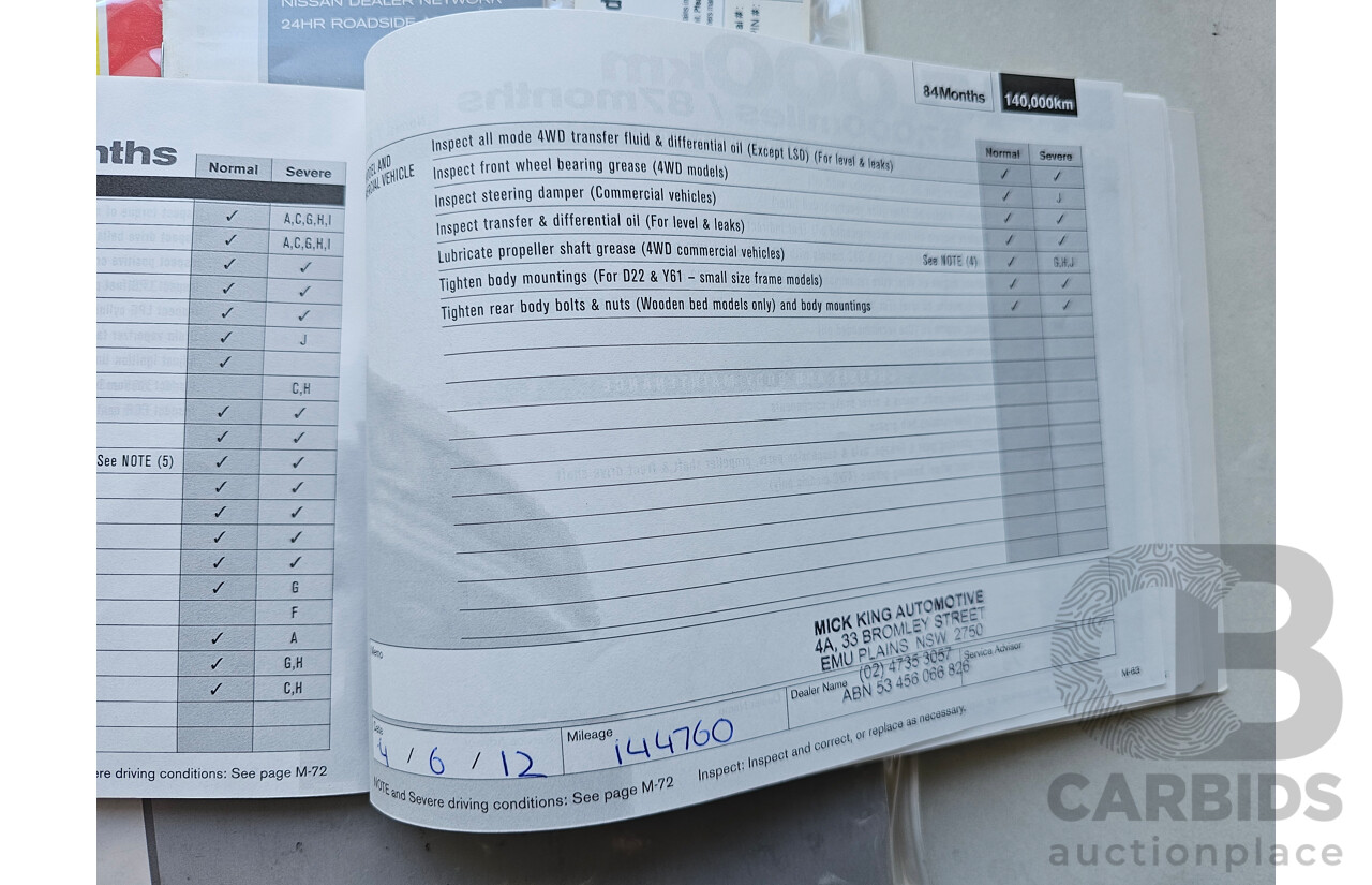 12/2003 Nissan X-Trail Ti (4x4) T30 4d Wagon White 2.5L