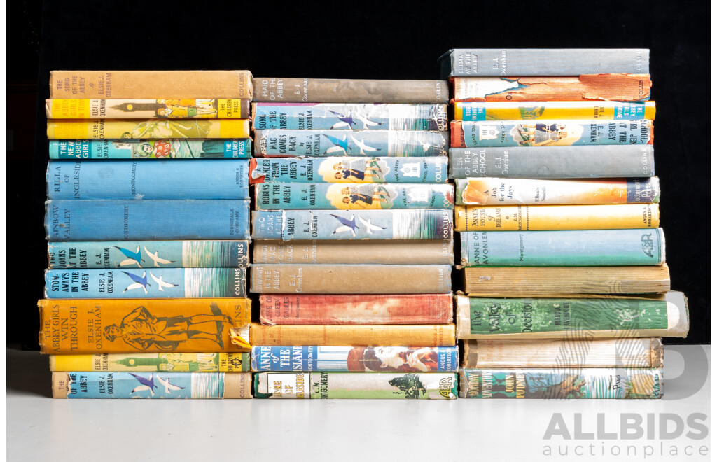 Good Collection Vintage Childrens Books Including Six Anne of Green Gables Titles, 22 E J Oxenham Titles Including The Abbey Girls and Much More