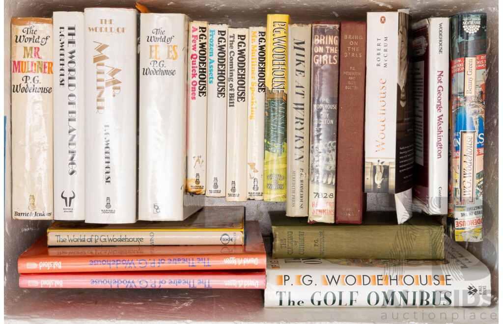 Collection P G Wodehouse Stories, Novels Etc, All Hardcovers Including The World of Jeeves, The World of the Blandings and More