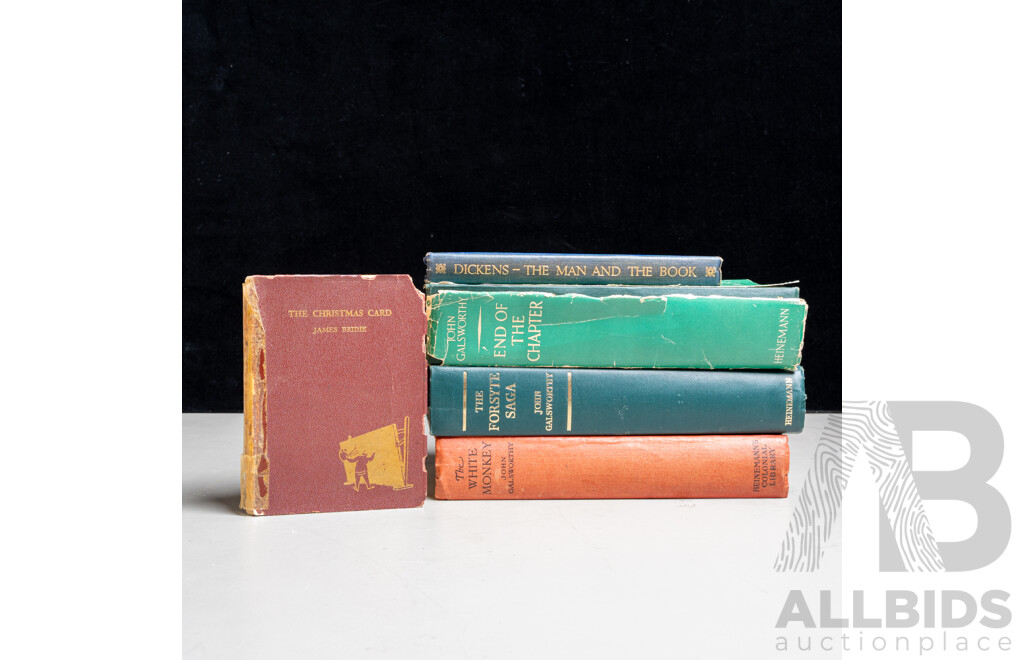 Collection Antique and Vintage Books Including Biographies, Literature and Including First English Edition 13th Impression All's Quiet on the Western Front and Much More