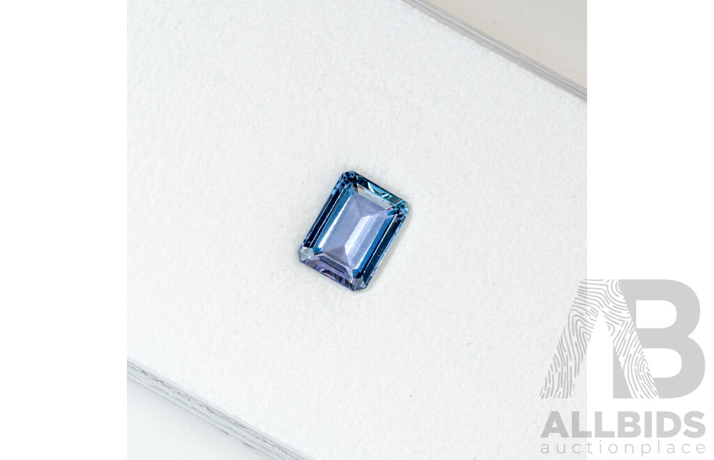 Tanzanite, Single Unset Emerald Cut Gemstone, 1.70ct