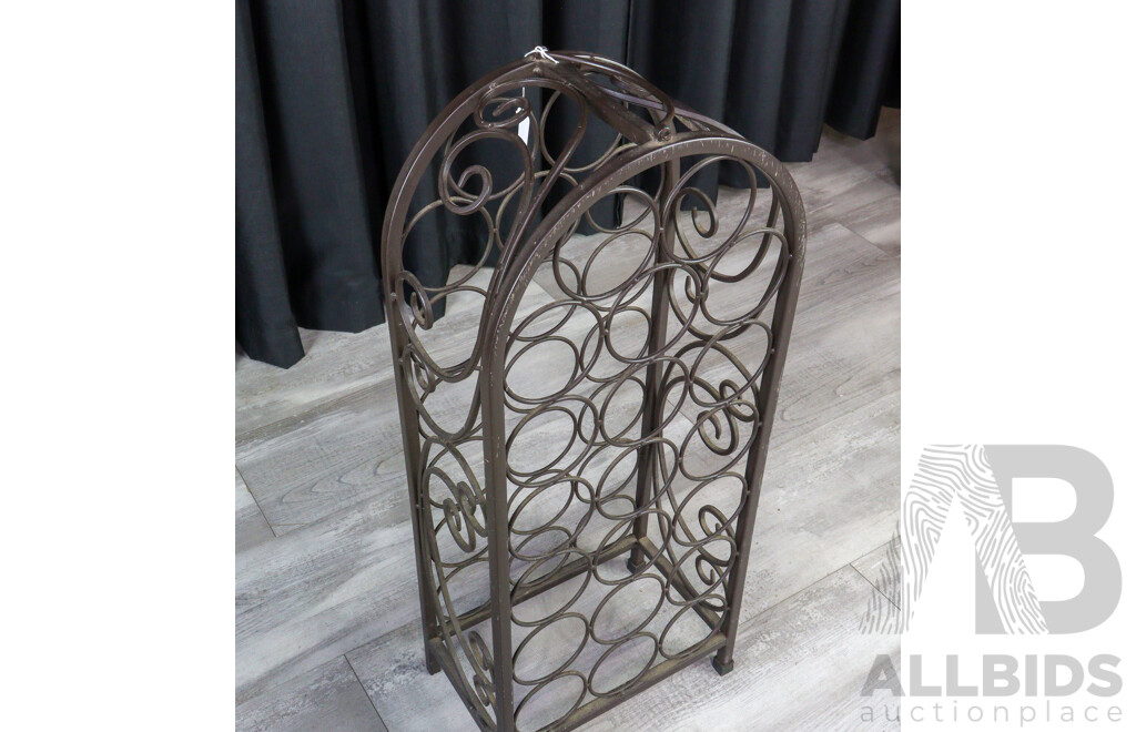 Pair of Metal Wine Racks