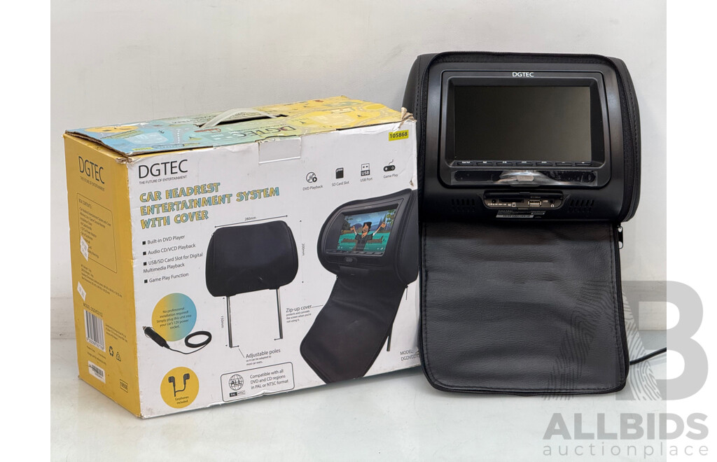 DGTEC Car Headrest Entertainment System
