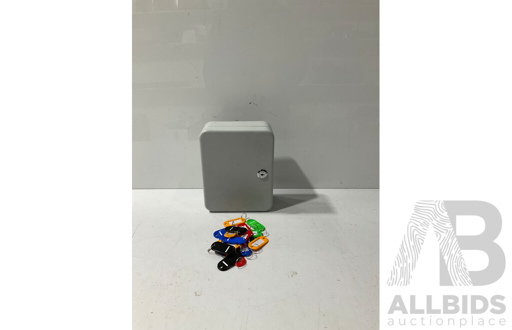 Metal Lockable Key Box with Several Key Tags
