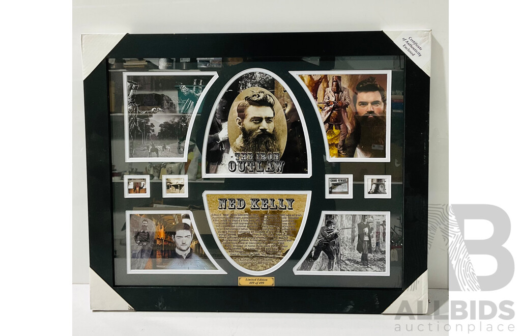 Limited Edition Framed Ned Kelly Commemorative Display No. 409 of 499