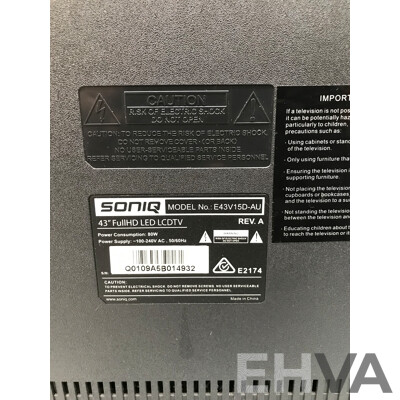 Soniq 43 Inch FHD LED LCD Television