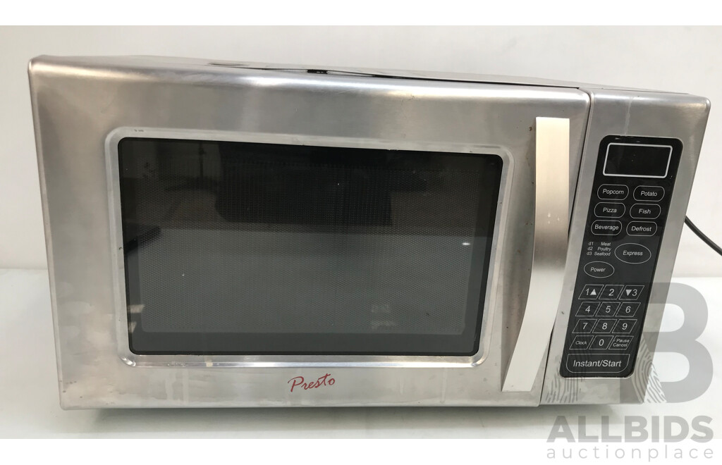 Presto 25L Stainless Steel Digital Microwave Oven