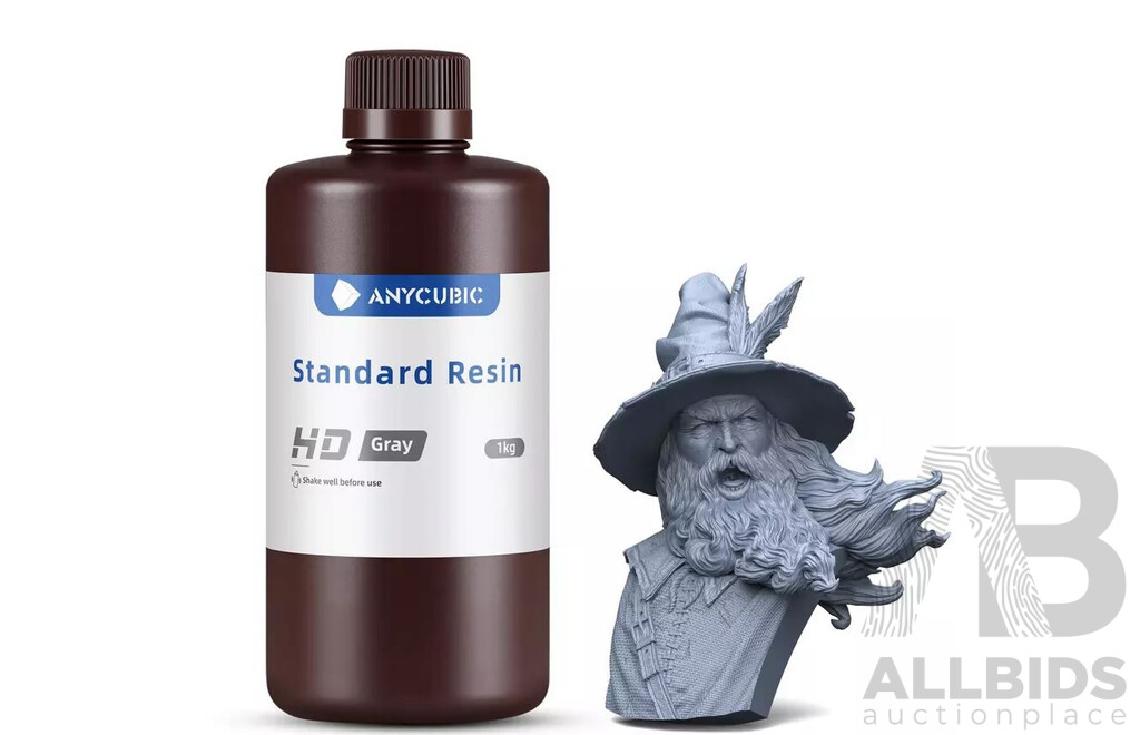 Anycubic Standard Resin 1kg (Gray) - Lot of 6