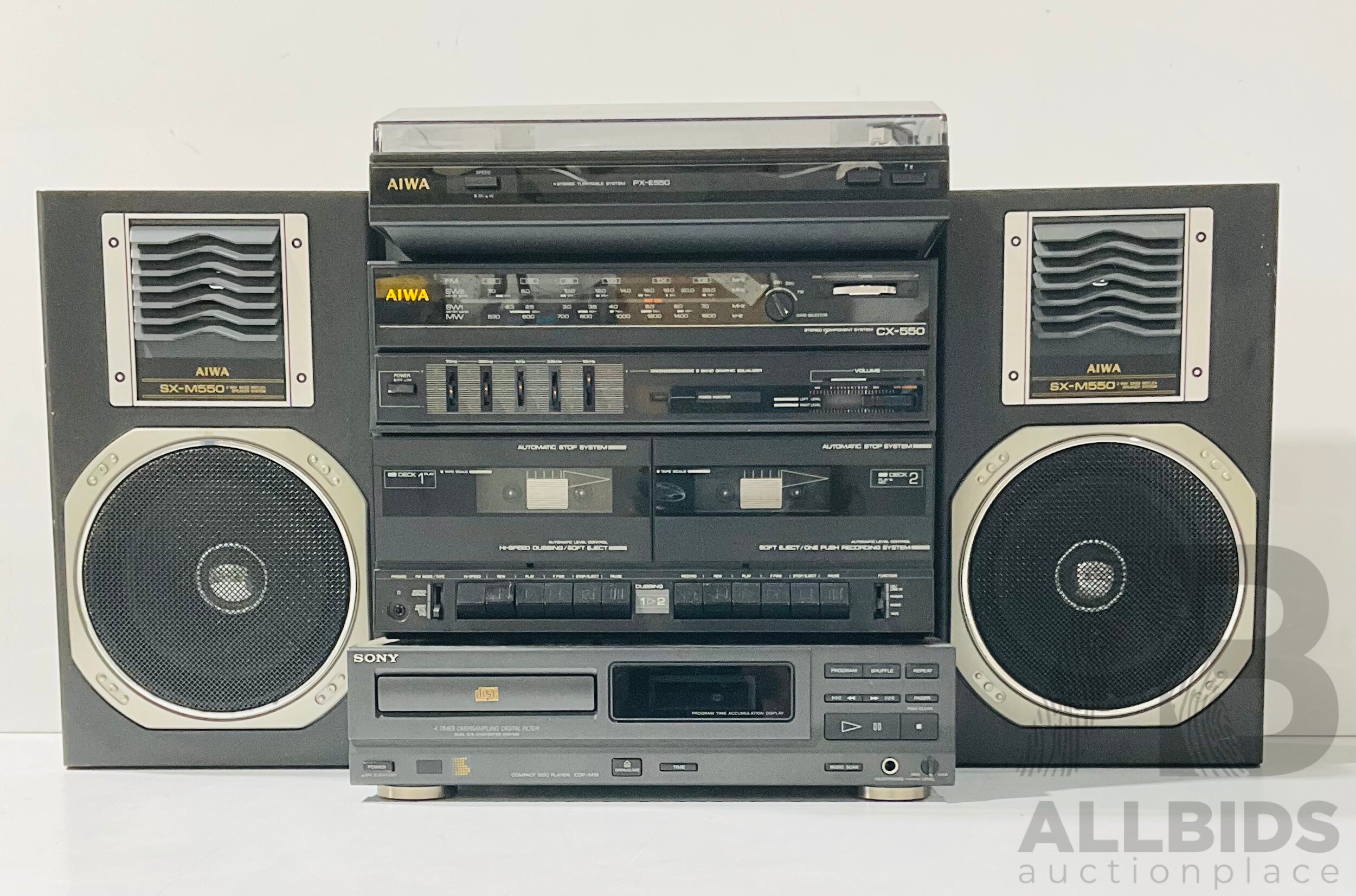 Component AIWA Stereo System Including - Lot 1590565 | EHVA