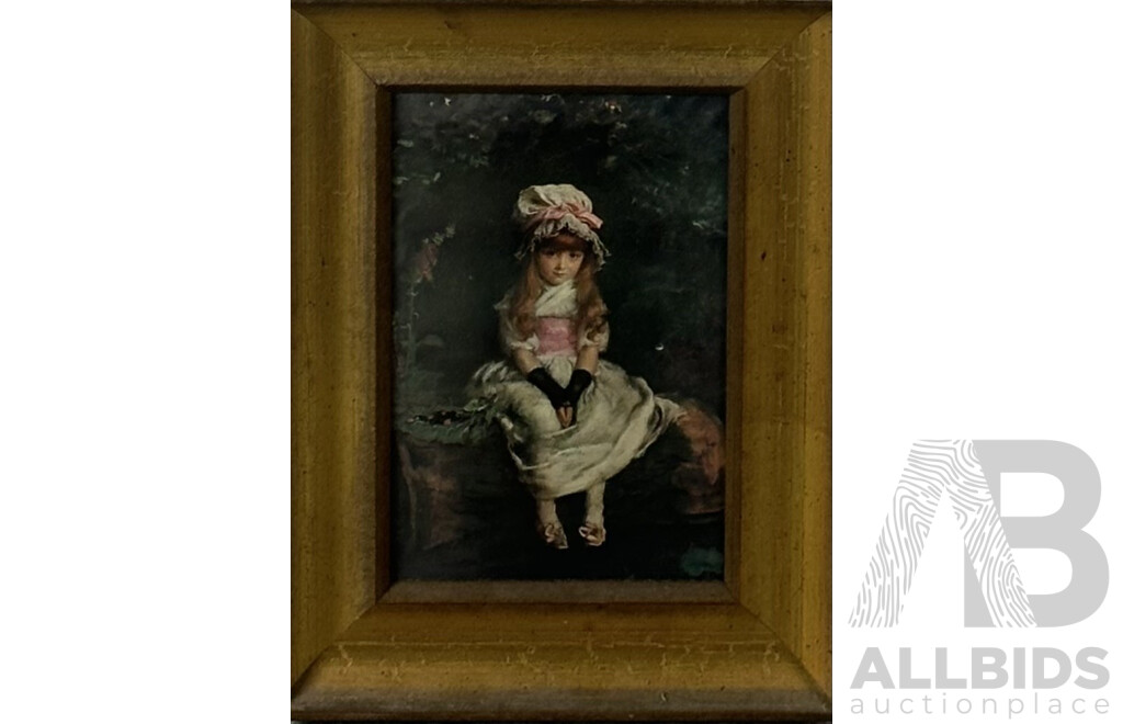 John Everett Millais, (British, 1829-1896)Cherry Ripe (1879) & Tom Roberts, (British-Australian, 1856-1931), Miss Minna Simpson (1886), Pair Prints of Originals, 48 x 36 cm (larger frame) (2)