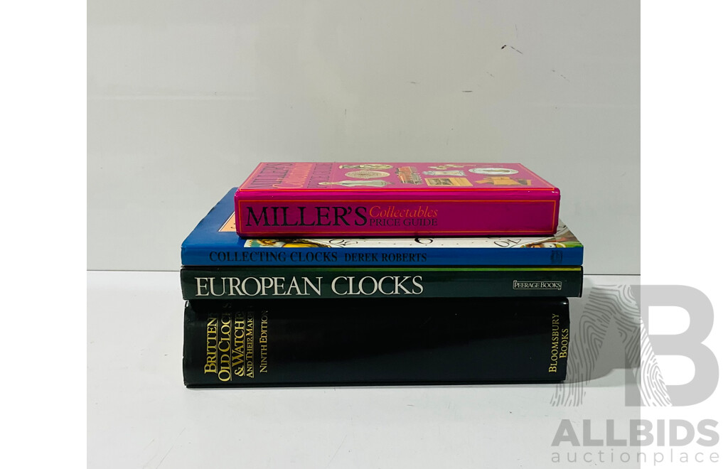 Collection Four Books Mostly Realting to Antique Clocks