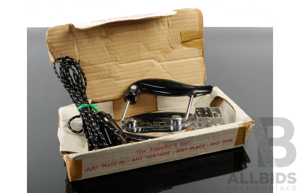 Vintage British Made Falks Globetrotter Universal Travelling Iron