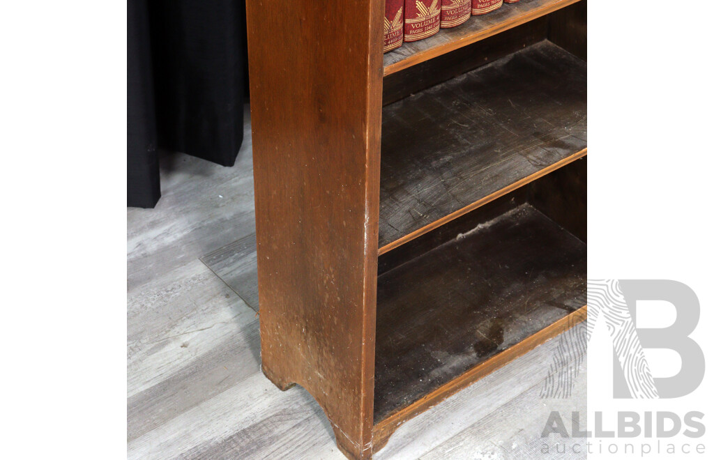 Small Maple Bookcase with Part Children’s Encyclopedia