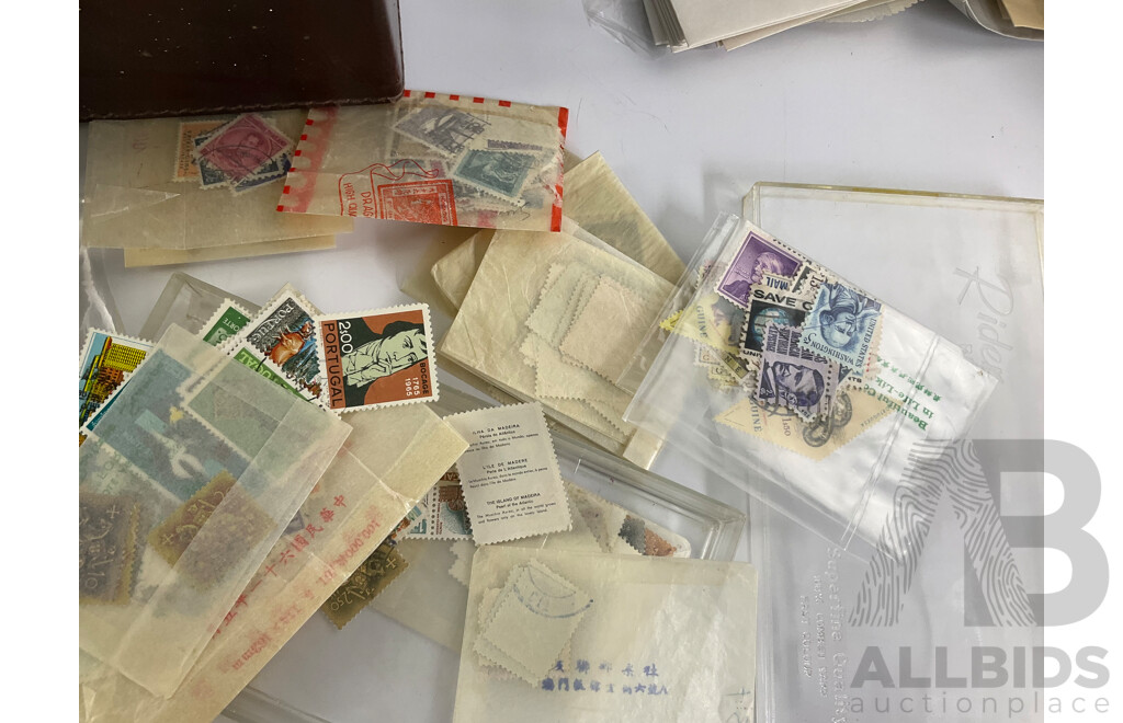 Collection of International Stamps and Covers Including Fist Day Covers, Australian 1980's, Hong Kong, Canada, Macau, Stamps, Germany, China Portugal, Timor, Brunei, USA Singapore and More