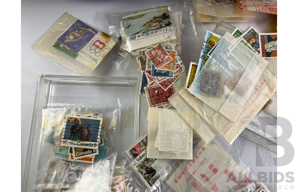 Collection of International Stamps and Covers Including Fist Day Covers, Australian 1980's, Hong Kong, Canada, Macau, Stamps, Germany, China Portugal, Timor, Brunei, USA Singapore and More
