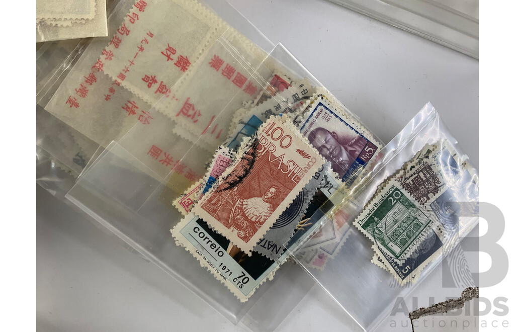 Collection of International Stamps and Covers Including Fist Day Covers, Australian 1980's, Hong Kong, Canada, Macau, Stamps, Germany, China Portugal, Timor, Brunei, USA Singapore and More
