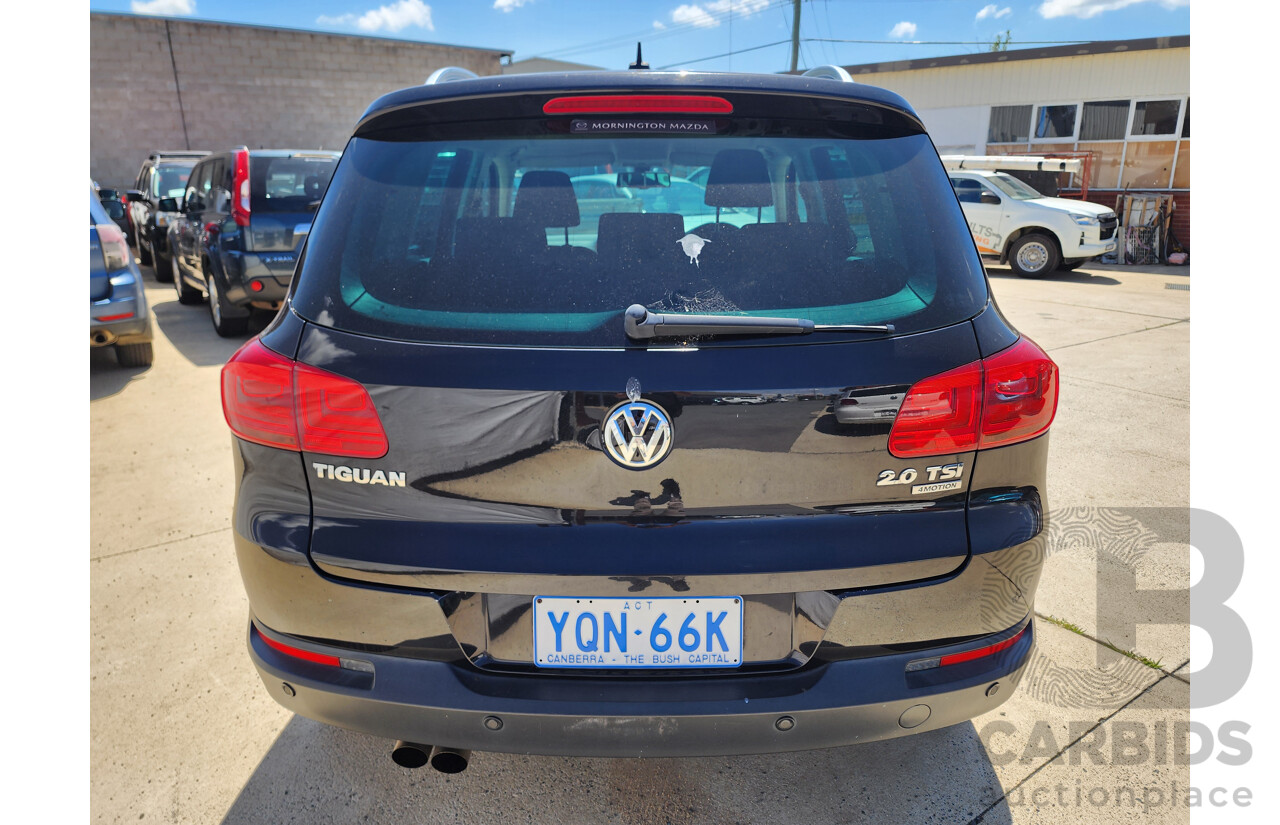 11/2014 Volkswagen Tiguan 132 TSI (4x4) 5NC MY15 4d Wagon Black 2.0L