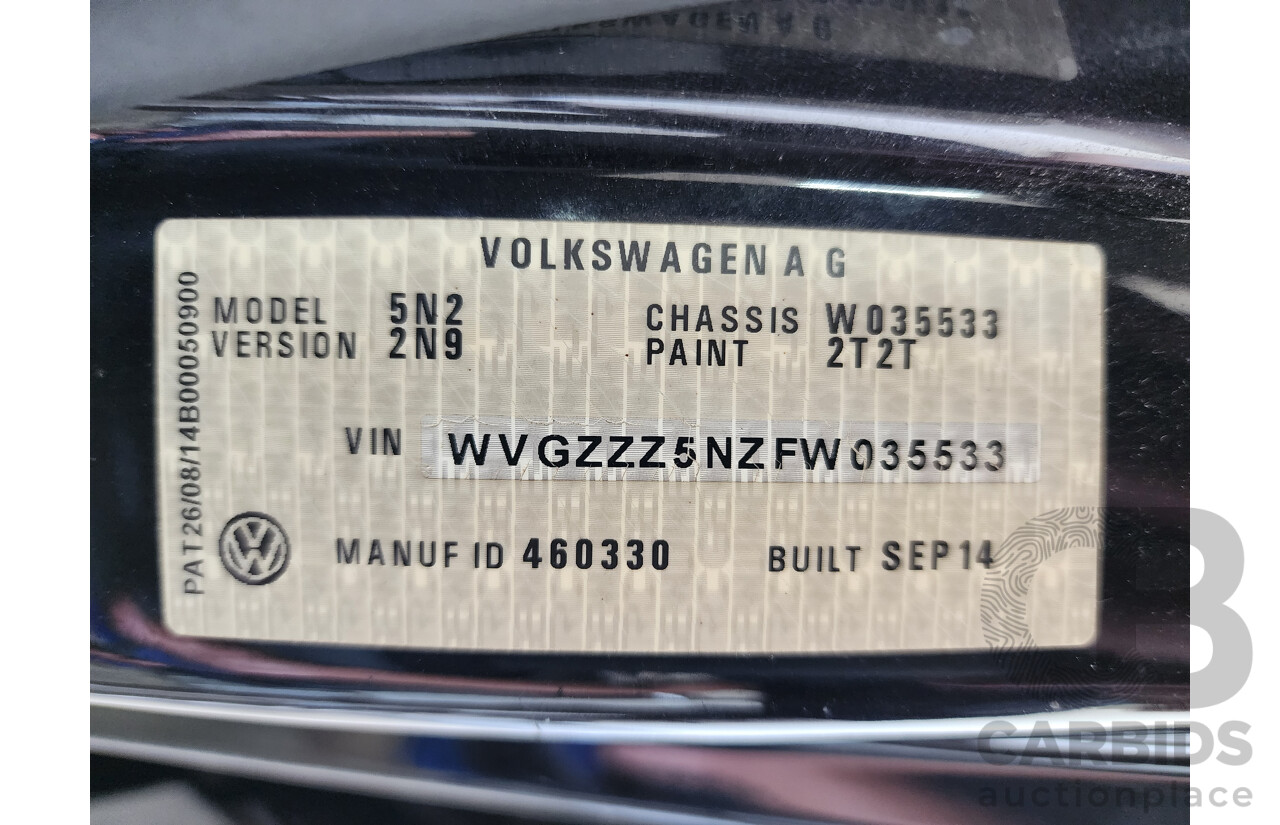 11/2014 Volkswagen Tiguan 132 TSI (4x4) 5NC MY15 4d Wagon Black 2.0L