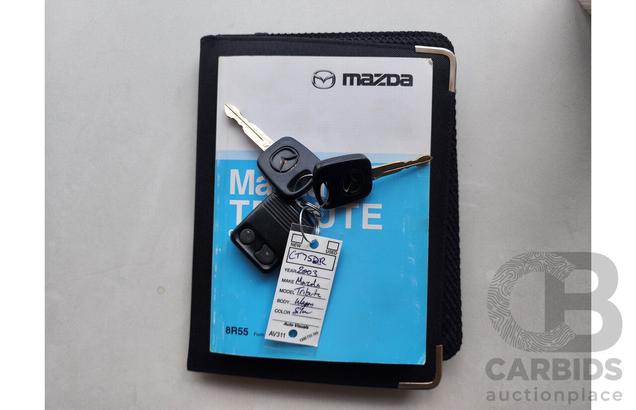 2/2003 Mazda Tribute Limited Sport  4d Wagon Silver 3.0L