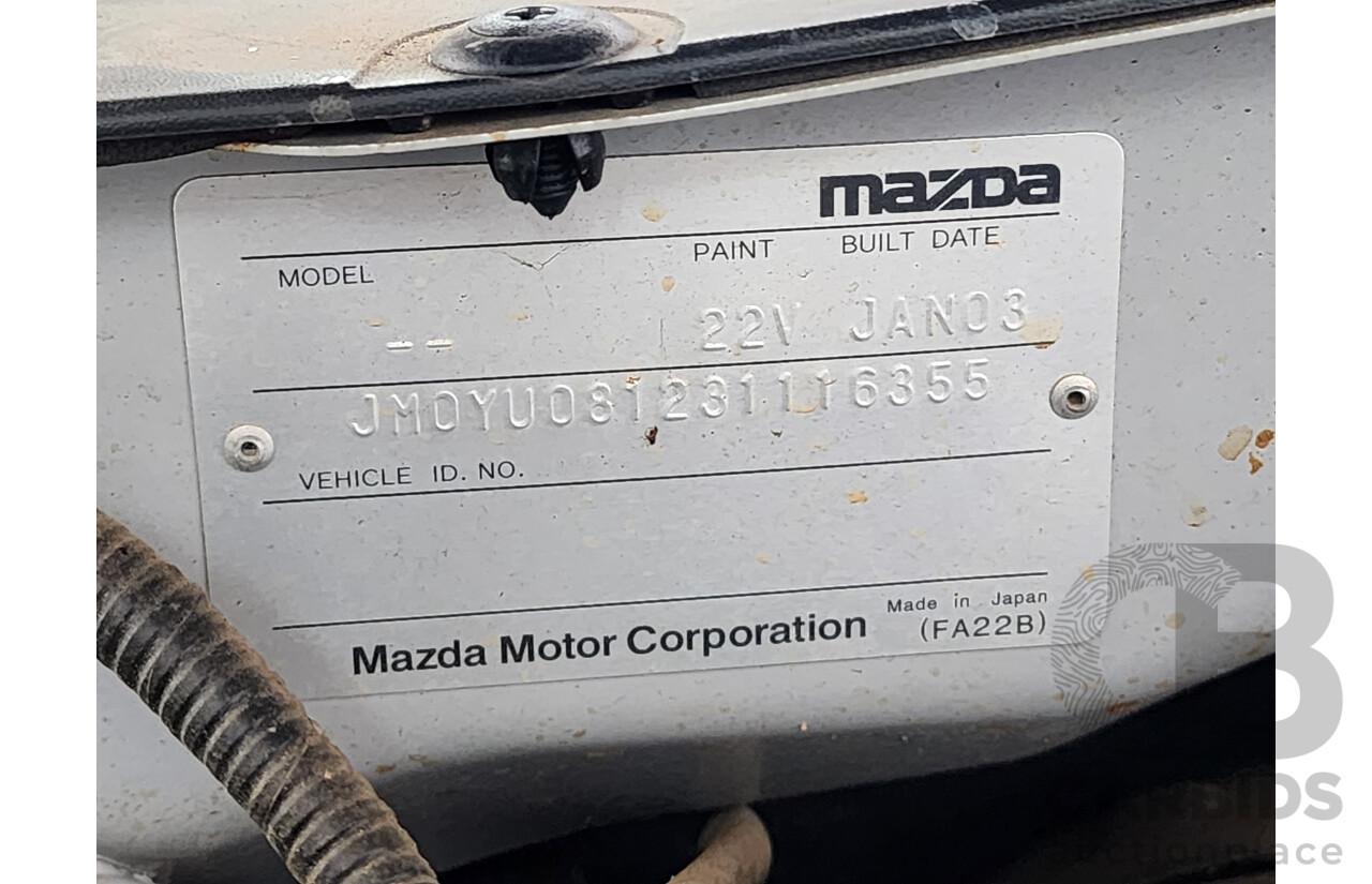 2/2003 Mazda Tribute Limited Sport  4d Wagon Silver 3.0L