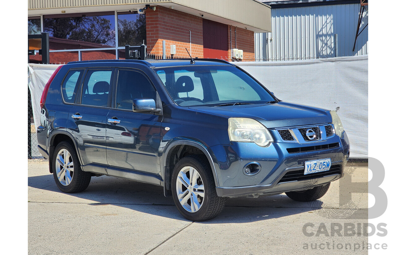 1/2012 Nissan X-Trail ST (fwd) T31 MY11 4d Wagon Blue 2.0L