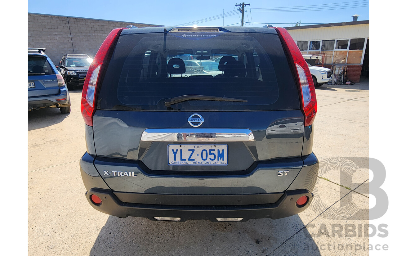 1/2012 Nissan X-Trail ST (fwd) T31 MY11 4d Wagon Blue 2.0L