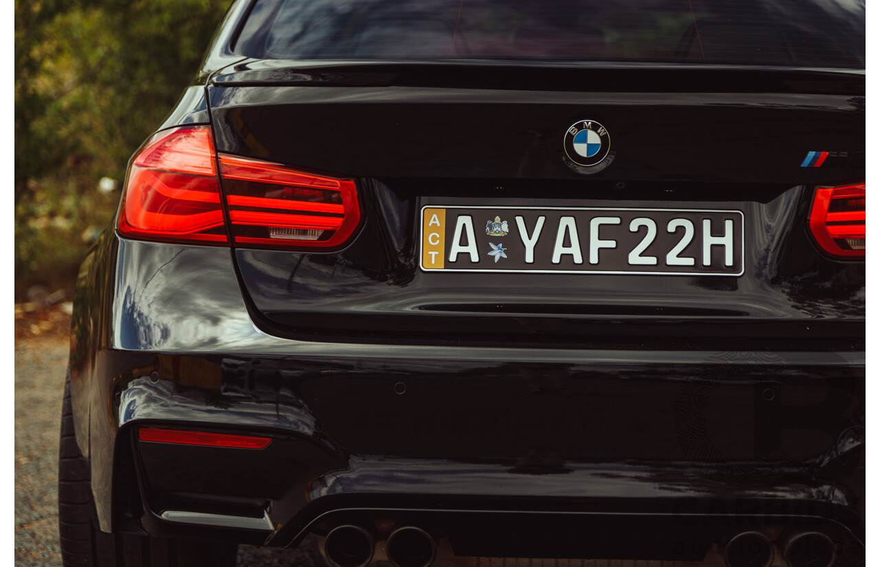 3/2017 BMW M3 Competition LCI F80 4d Sedan Black Sapphire Metallic Twin Turbo 3.0L