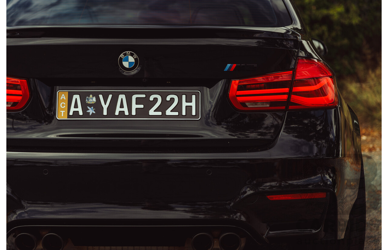 3/2017 BMW M3 Competition LCI F80 4d Sedan Black Sapphire Metallic Twin Turbo 3.0L