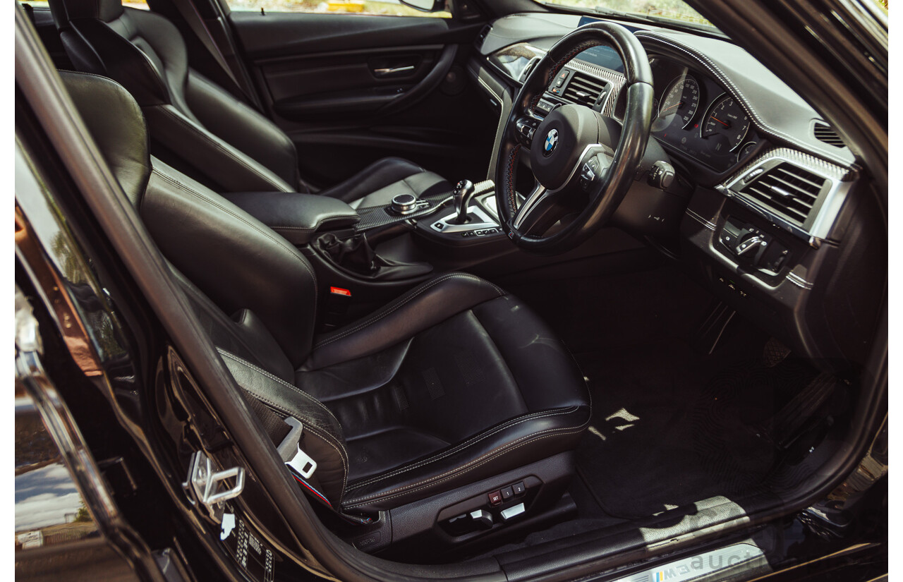 3/2017 BMW M3 Competition LCI F80 4d Sedan Black Sapphire Metallic Twin Turbo 3.0L