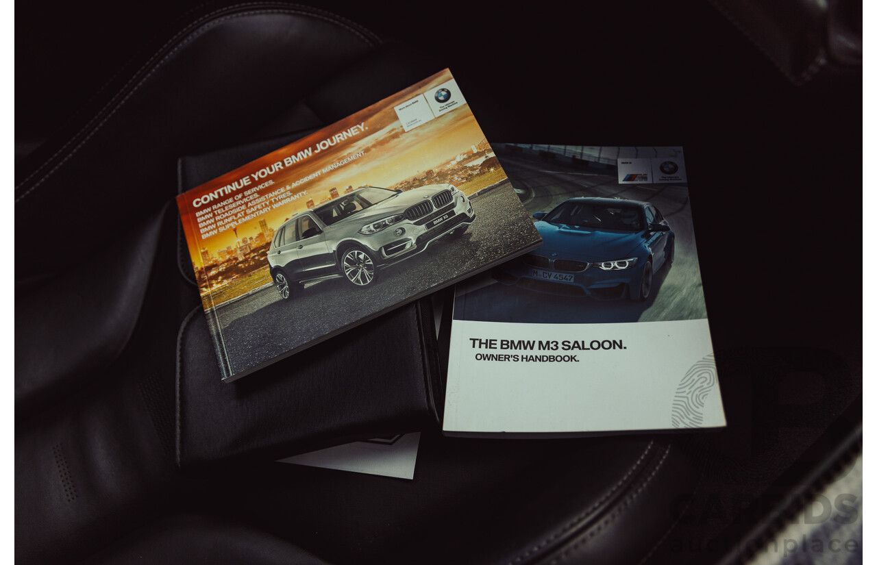 3/2017 BMW M3 Competition LCI F80 4d Sedan Black Sapphire Metallic Twin Turbo 3.0L