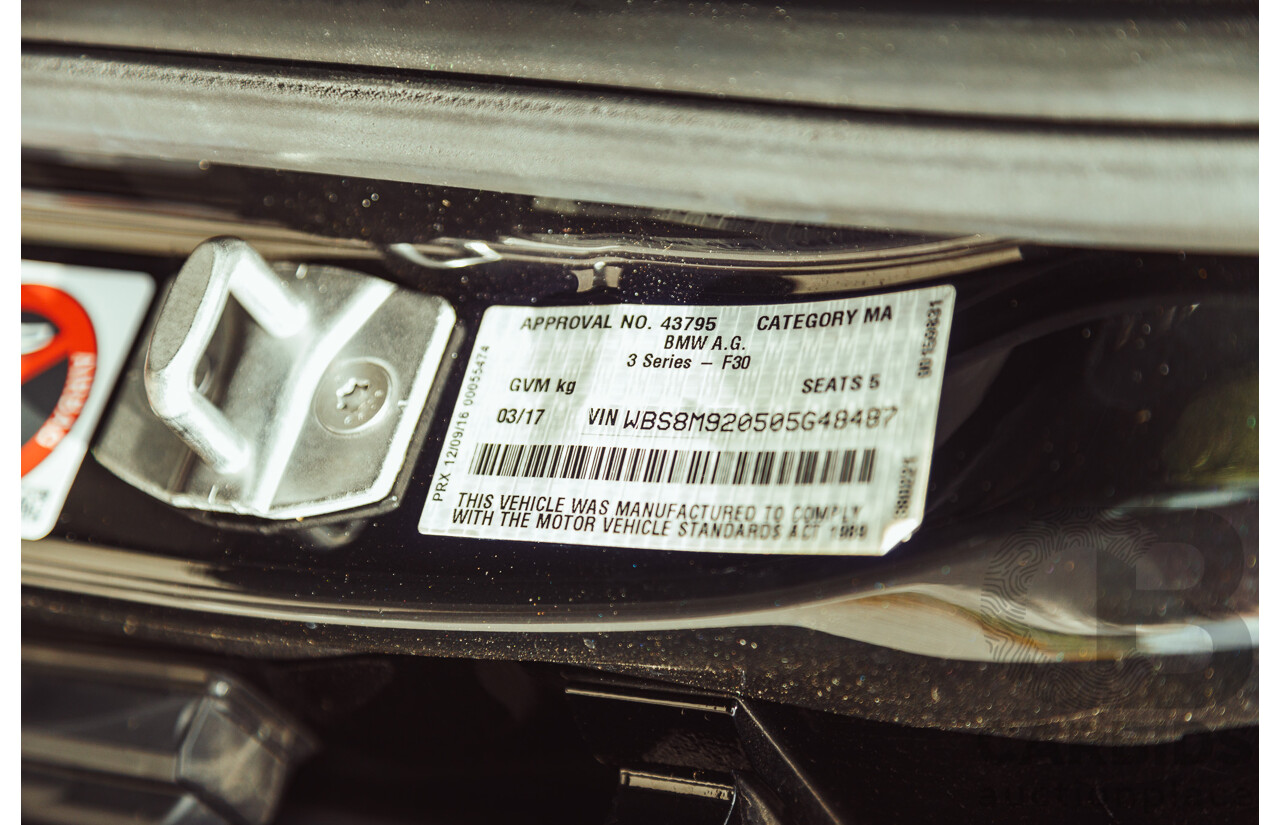 3/2017 BMW M3 Competition LCI F80 4d Sedan Black Sapphire Metallic Twin Turbo 3.0L