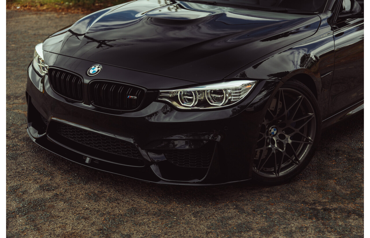 3/2017 BMW M3 Competition LCI F80 4d Sedan Black Sapphire Metallic Twin Turbo 3.0L