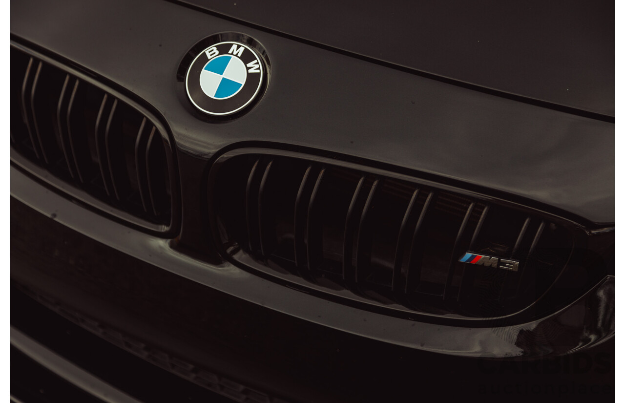 3/2017 BMW M3 Competition LCI F80 4d Sedan Black Sapphire Metallic Twin Turbo 3.0L